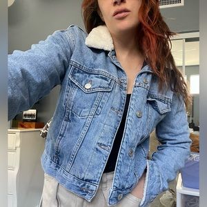 Topshop Crop Jean Jacket